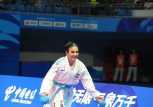 سارا بهمنیار نخستین طلای کاروان ایران را در بازیهای جهانی چین کسب کرد